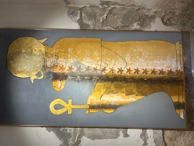 Ancient Egyptian mummy preserved at the Egyptian Museum