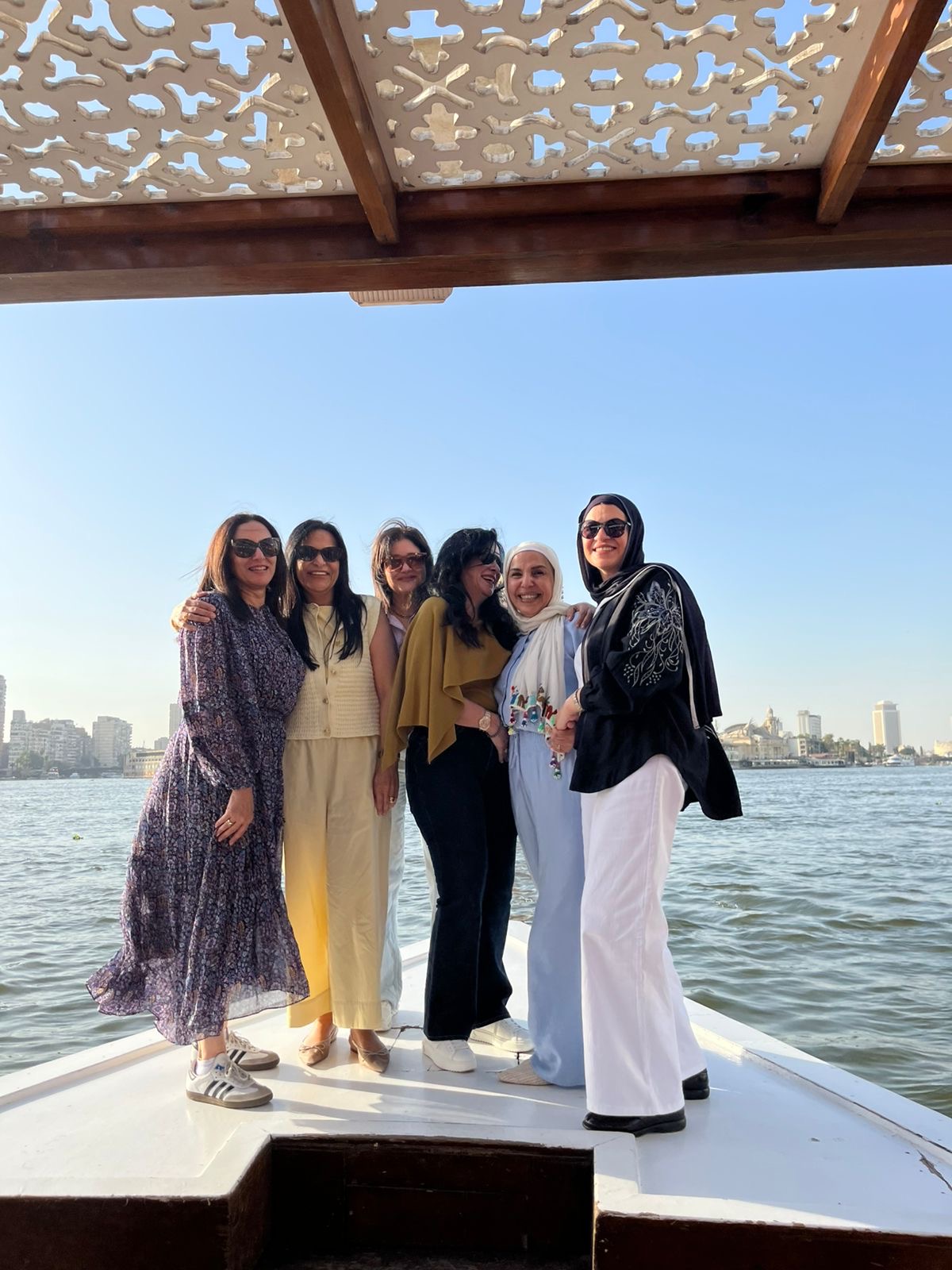 Family enjoying a luxury Nile River cruise experience