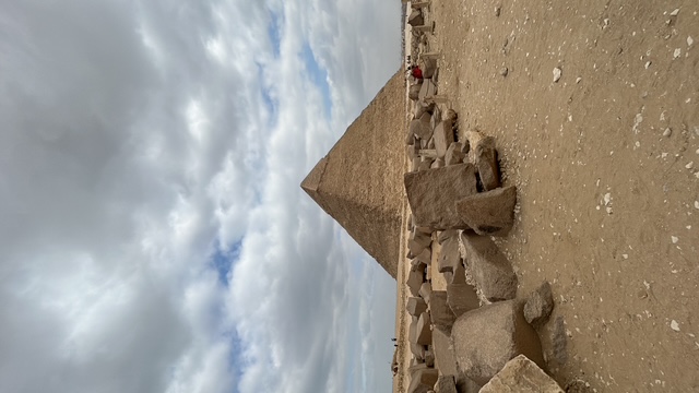 Breathtaking view of the Great Pyramids of Giza