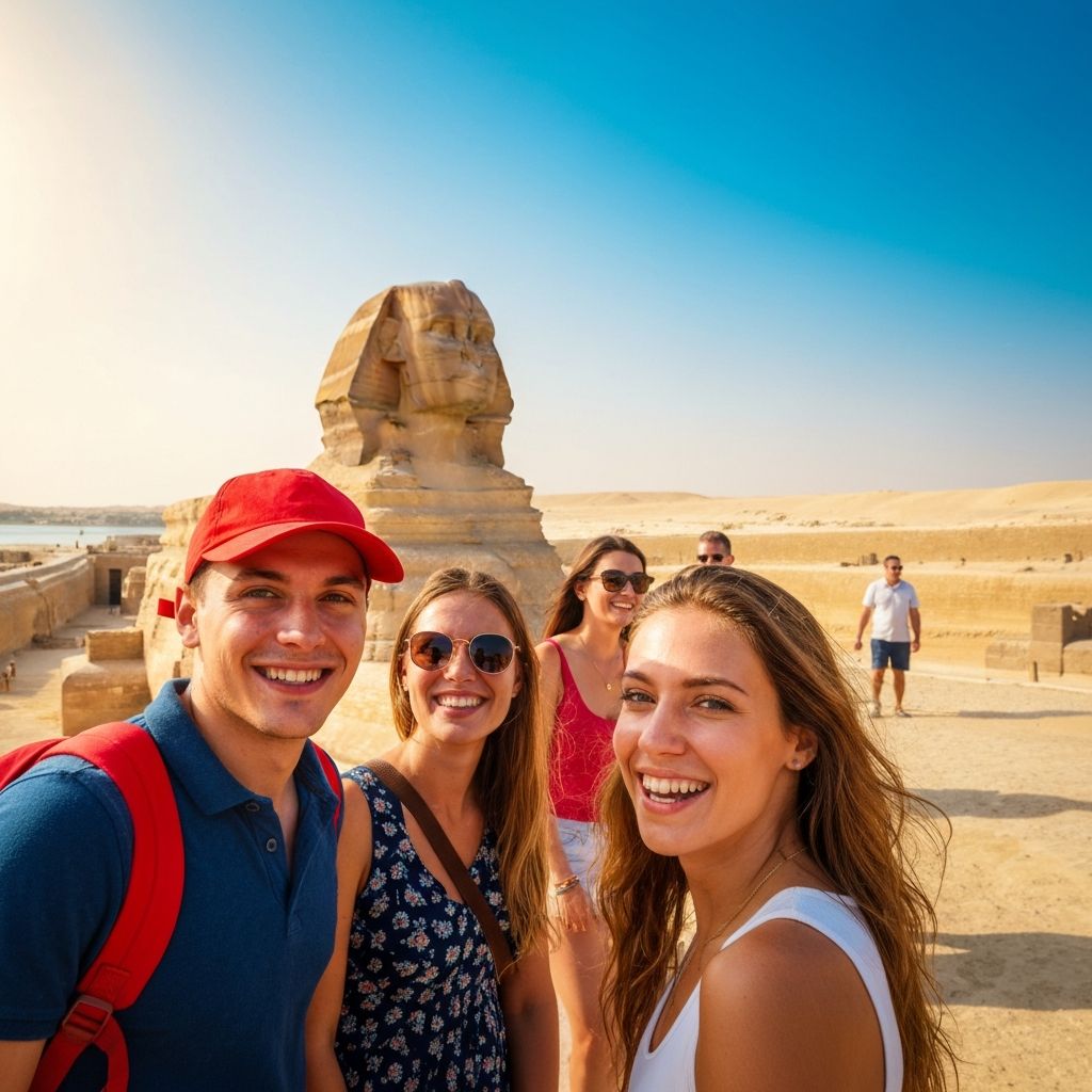Tourists at the Sphinx