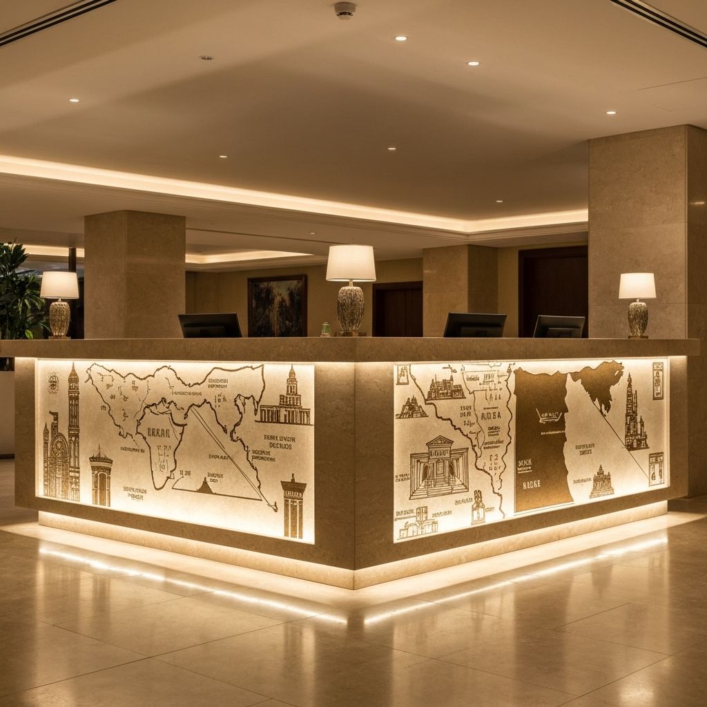 Luxury hotel reception