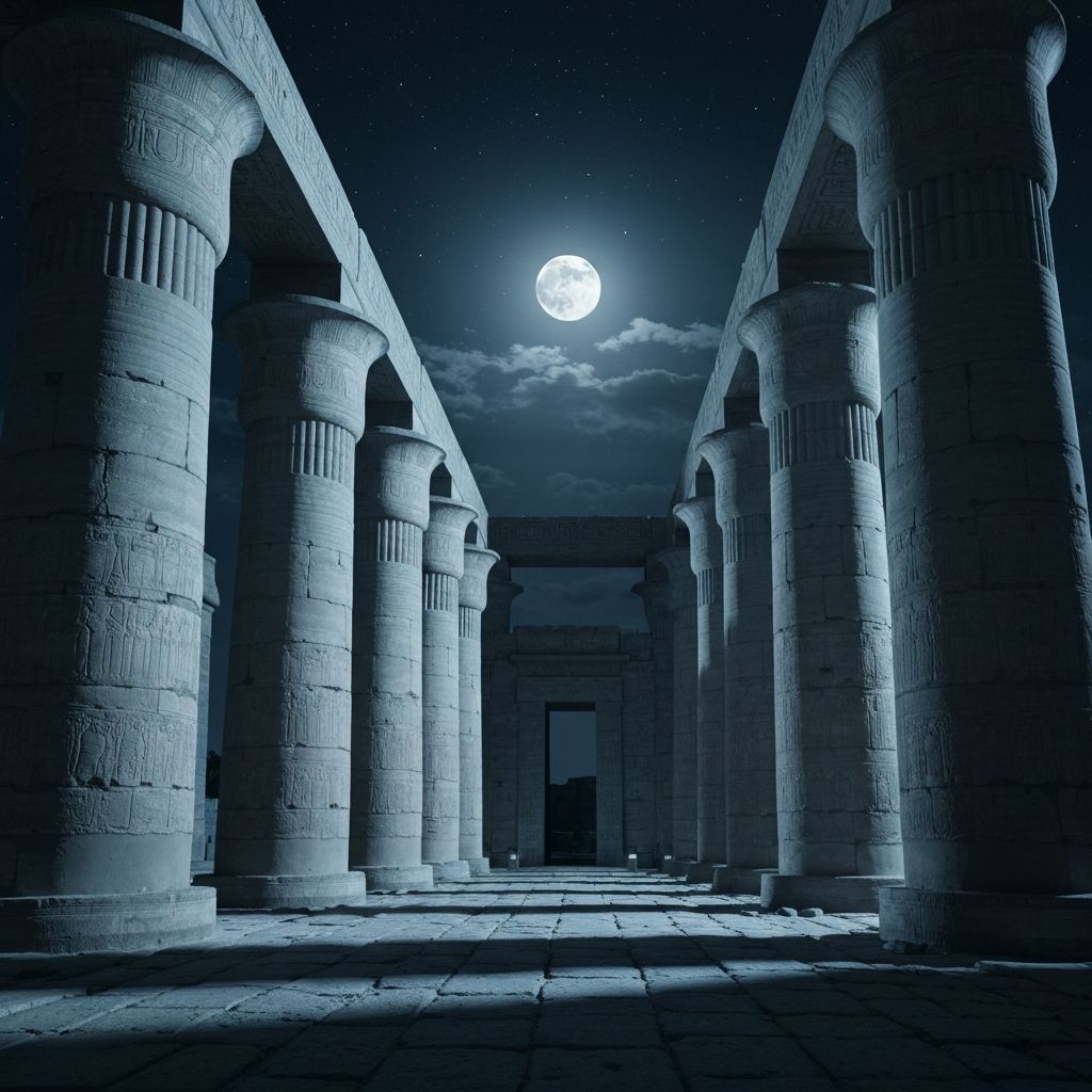 Luxor Temple at night