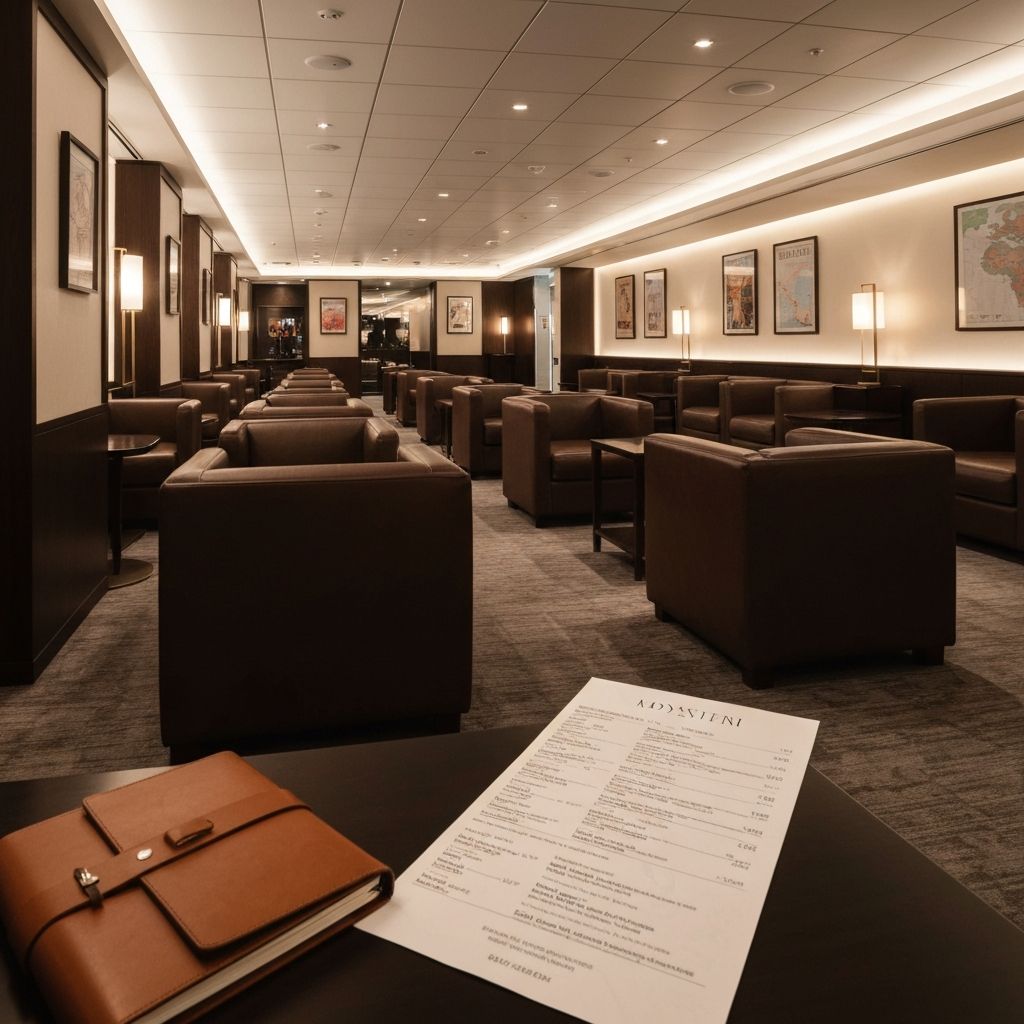 Luxury airport lounge